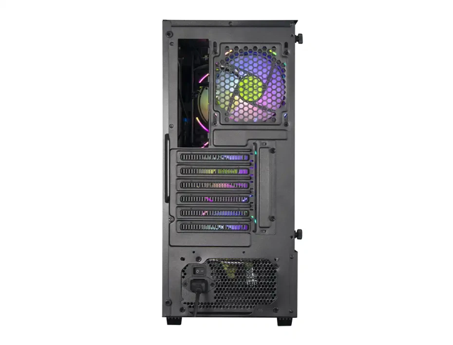 Case Halion Infinity 417 600w (infinity-417) Panel De Vidrio, 4 Ventiladores, Argb