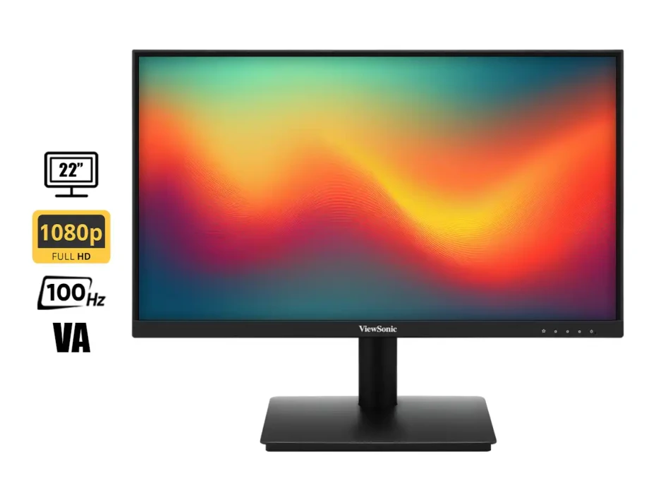 Monitor Viewsonic 22 Pulgadas Va220-h (va220-h) Fhd 1080p, 100 Hz, 1ms, 1hdmi, 1 Vga, Va