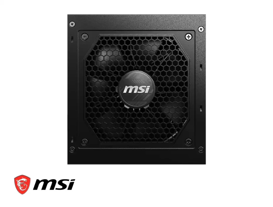 Fuente De Poder Msi 650w Mag A650gl (mag-a650gl) Atx, Modular, 80 Plus Gold, Negro