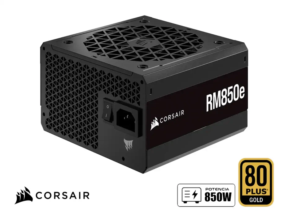 Fuente De Poder Corsair 850w Rm850e (cp-9020263-na) Atx, 80 Plus Gold, Modular, Negro