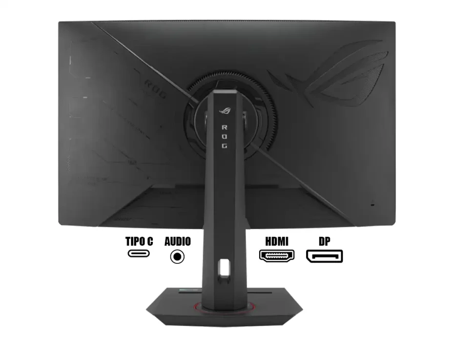 Monitor Asus 31.5 Pulgadas Rog Strix (xg32wcs) Gaming 180hz, 1ms, Freesync, Qhd, Curvo, 1hdmi, 1dp, 1usb C