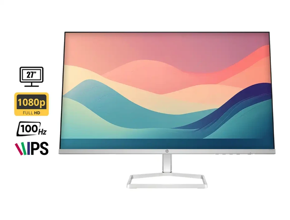 Monitor Hp 27 Pulgadas S5 527sw (94f46aa) Fhd,  Frecuencia 100hz Ips, 5ms, 1 Hdmi, 1 Vga, 3 Microbordes