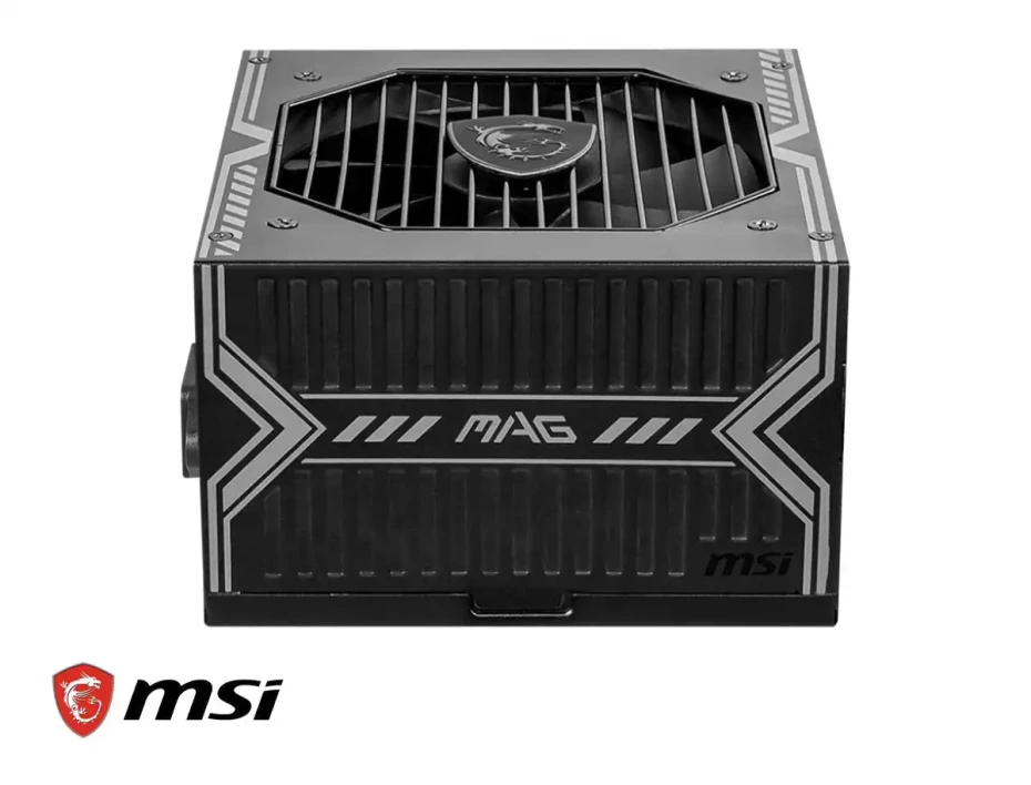 Fuente De Poder Msi 750w Mag Pcie5 (mag-a750bn-pcie5) Atx, 80 Plus Bronze, No Modular, Negro