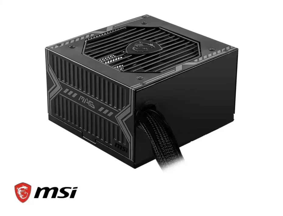 Fuente De Poder Msi 750w Mag Pcie5 (mag-a750bn-pcie5) Atx, 80 Plus Bronze, No Modular, Negro