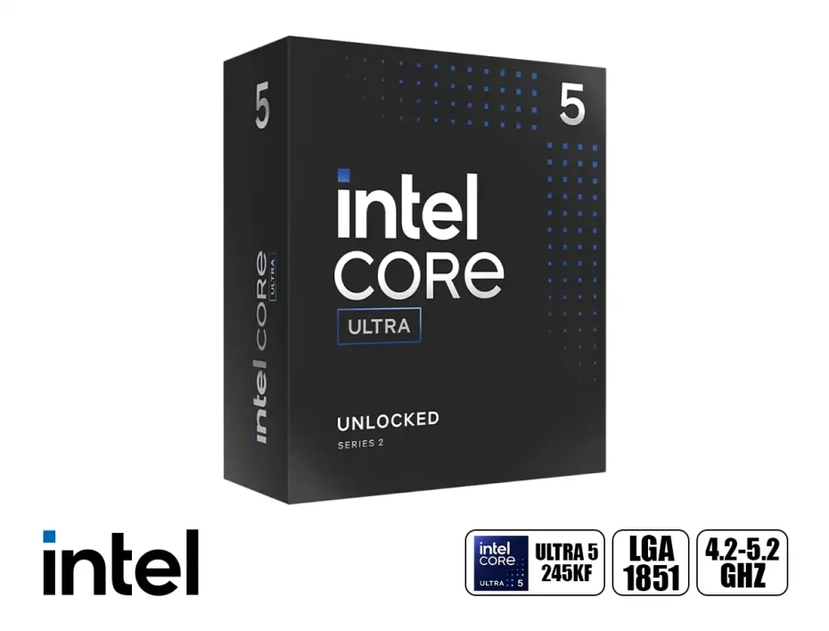 Procesador Intel Core Ultra 5 245kf 4.2ghz Hasta 5.2ghz (bx80768245kf) Lga 1851, 14 Nucleos, S/cooler