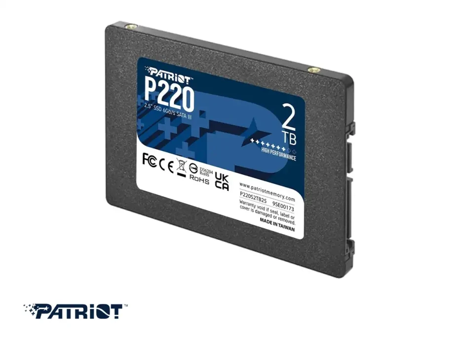 Unidad De Almacenamiento Ssd Sata 2.5 Patriot 2tb P220 (p220s2tb25) 550mb/s