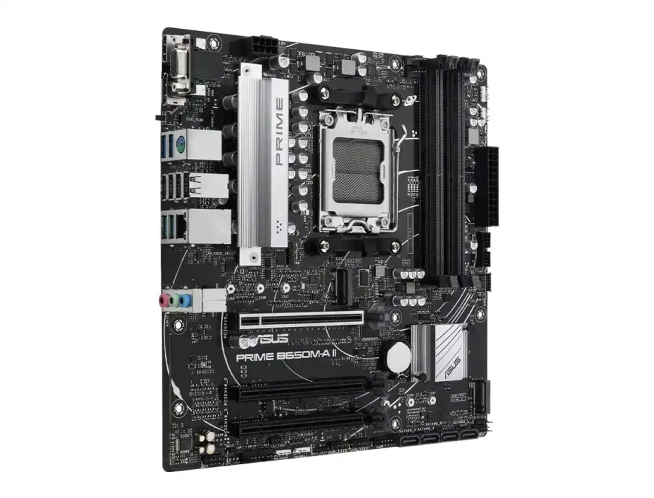 Placa Madre Asus Prime B650m-a Ii-csm (9080-b650m-a Ii Svl) Socket Am5, Ram Ddr5 Buss 7600oc Mhz