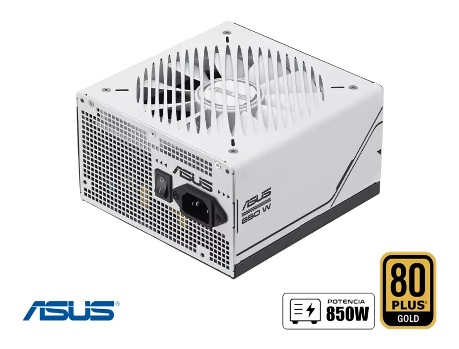 Fuente De Poder Asus Prime 850w (ap-850g) Atx, 80 Plus Gold, Modular, Negro Y Blanco