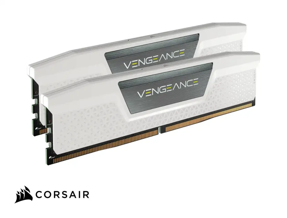 Memoria Ram Corsair Ddr5 32gb (16gbx2) Vengeance (cmk32gx5m2e6000c36w) 6000 Mt/s, Blanco, Cl 36