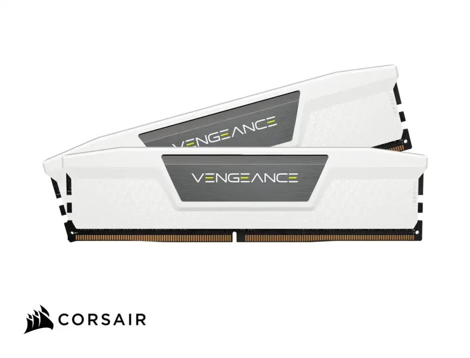 Memoria Ram Corsair Ddr5 32gb (16gbx2) Vengeance (cmk32gx5m2e6000c36w) 6000 Mt/s, Blanco, Cl 36