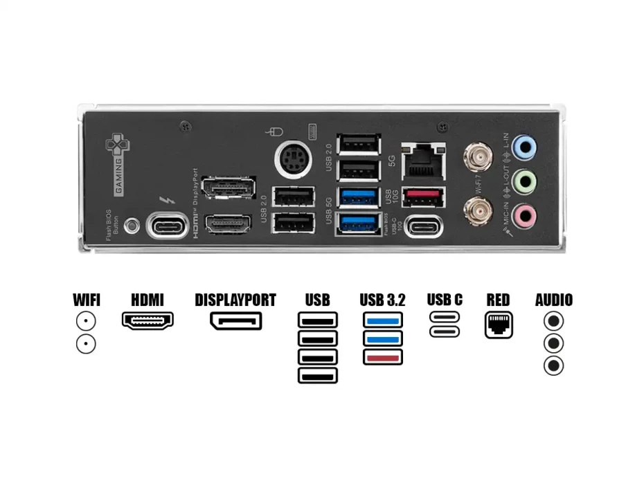 Placa Madre Msi Z890 Gaming Plus Wifi  (msiz890gaming Plus Wifi ) Socket Lga 1851, Ram Ddr5, Core Ultra Gen., Wifi 7