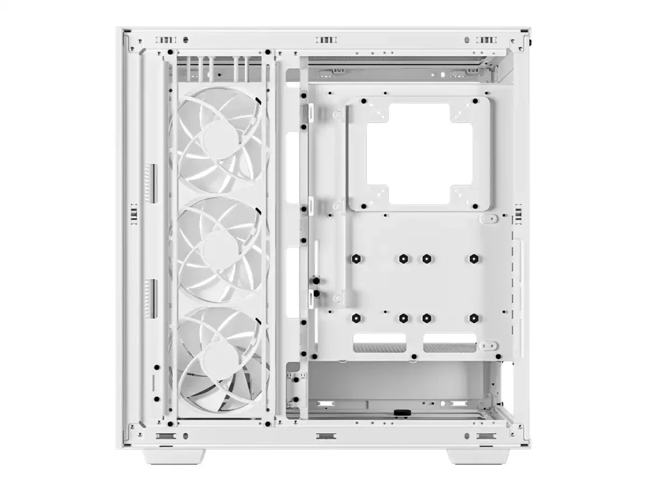 Case Deepcool Morpheus Wh S/fuente (r-morpheus-whapa1-g-1) Panel De Vidrio, 3 Ventiladores, Led Argb, Blanco