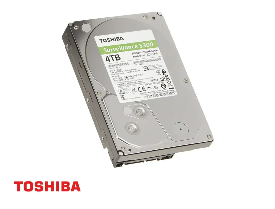 Disco Duro Toshiba 4tb Surveillance S300 (hdwt840uzsva) Cache 256mb, 5400 Rpm, 3.5", Sata 6, Para Video Vigilancia