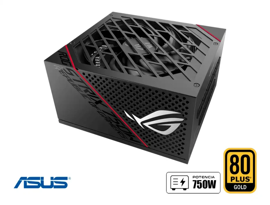 Fuente De Poder Asus 750w Rog Strix (90ye00a0-bmaa00) Atx, 80 Plus Gold, Modular, Negro