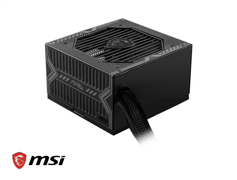 Fuente De Poder Msi 650w Mag (mag-a650bn) Atx, No Modular, 80 Plus Bronze, Negro