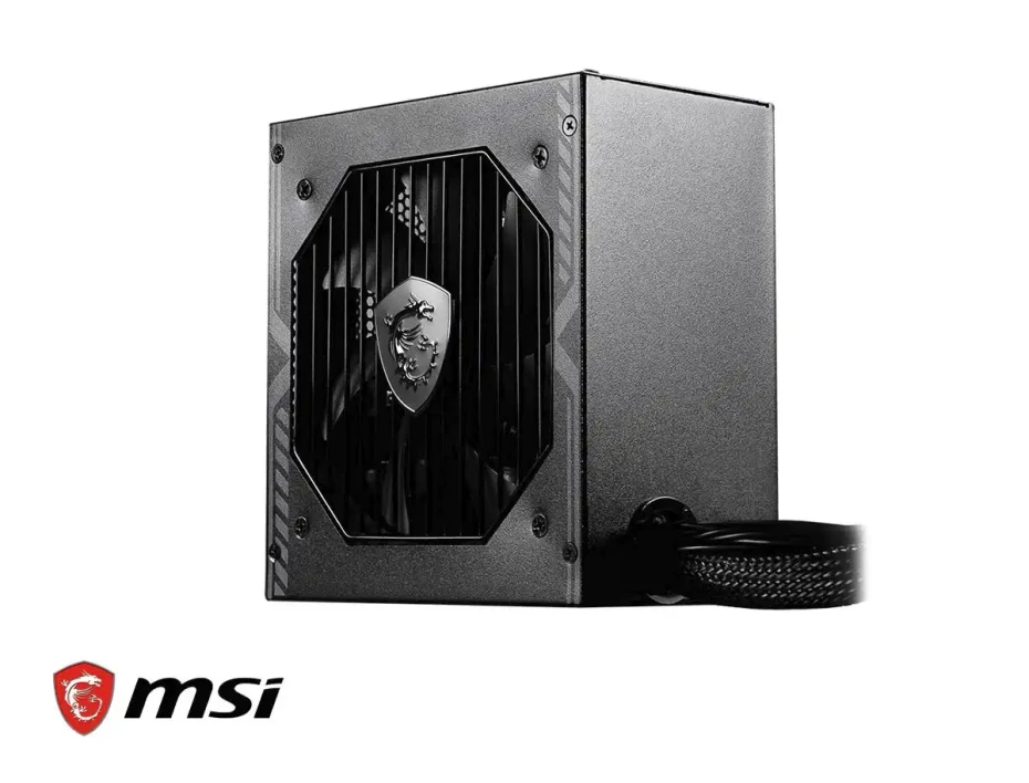 Fuente De Poder Msi 650w Mag (mag-a650bn) Atx, No Modular, 80 Plus Bronze, Negro