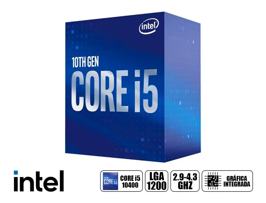 Procesador Intel Core I5 10400 2.9ghz Hasta 4.30ghz 12mb (bx8070110400) Lga 1200, 6 Nucleos, C/ Grafica Uhd 630