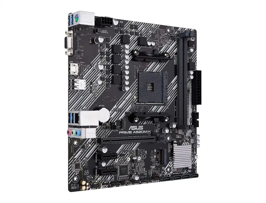 Placa Madre Asus A520m-k Prime (90mb1500-m0eayo) Socket Am4, Ram Ddr4 Buss 4866oc Mhz