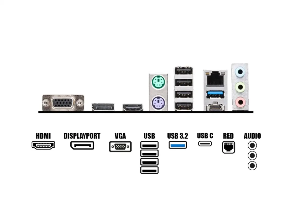 Placa Madre Msi B760m-p Pro Ddr4 (911-7e02-006) Socket Lga 1700, Ram Ddr4 Buss 4800oc Mhz, 14va, 13va, 12va Gen