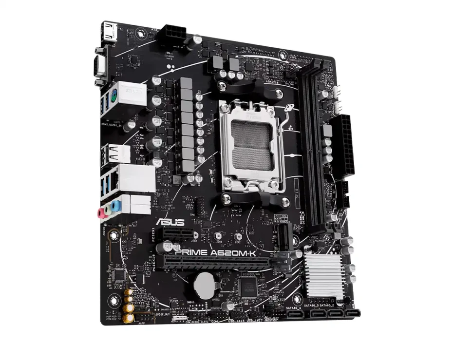 Placa Madre Asus A620m-k Prime (90-prime A620m-k) Socket Am5, Ram Ddr5 Buss 7200oc Mhz