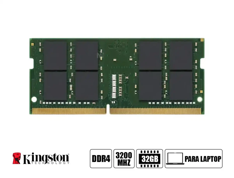 Memoria Para Laptop Sodimm Kingston Ddr4 32gb (kvr32s22d8/32) 3200 Mhz