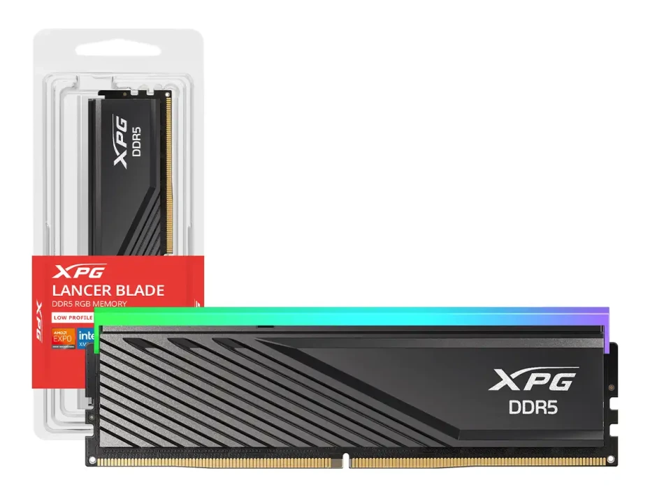 Memoria Ram Xpg Ddr5 16gb Lancer Blade Rgb (ax5u6000c3016g-slabrbk) 6000 Mt/s, Cl30, Negro