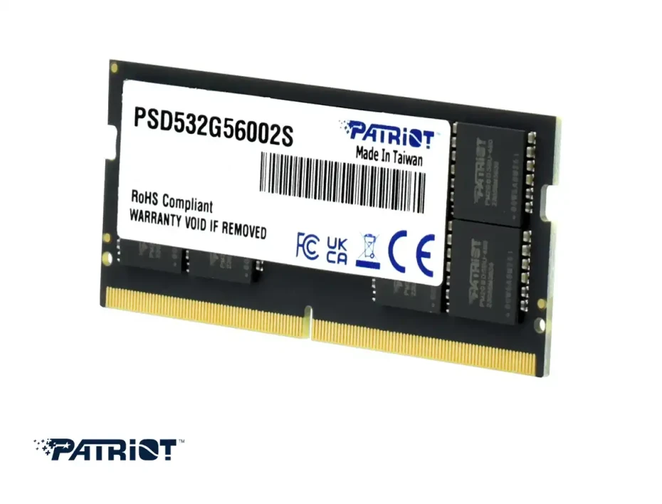 Memoria Para Laptop Sodimm Patriot Ddr5 16gb (psd516g560081s) 5600 Mhz, Negro