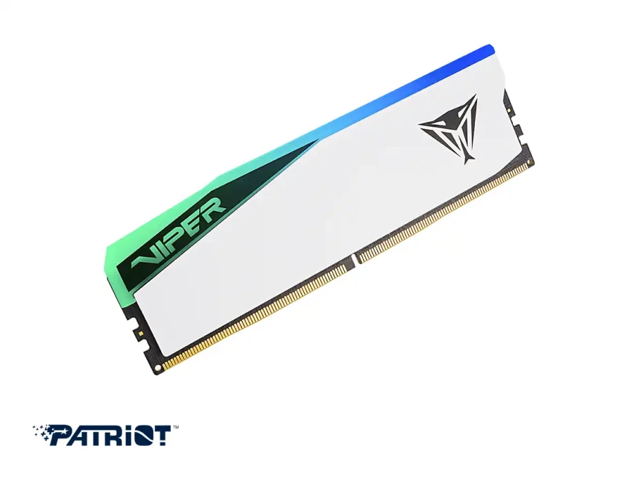 Memoria Ram Patriot Ddr5 16gb Viper Elite 5 Cl 30 (pver516g60c30w) 6000 Mt/s, Blanco, Rgb