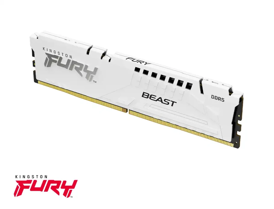 Memoria Ram Kingston Fury Ddr5 16gb Beast (kf552c40bw-16) 5200 Mt/s, Blanco