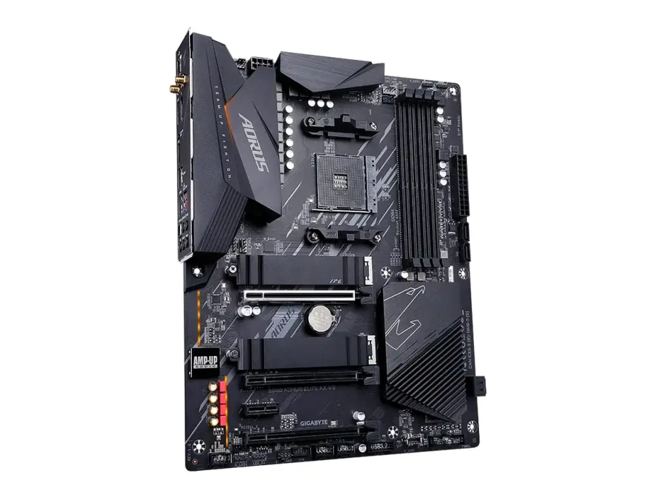 Placa Madre Gigabyte B550 Aorus Elite Ax V2 (b550 Aorus Elite Ax V) Socket Am4, Ram Ddr4 Buss 4733oc Mhz, Rgb, Wifi 6