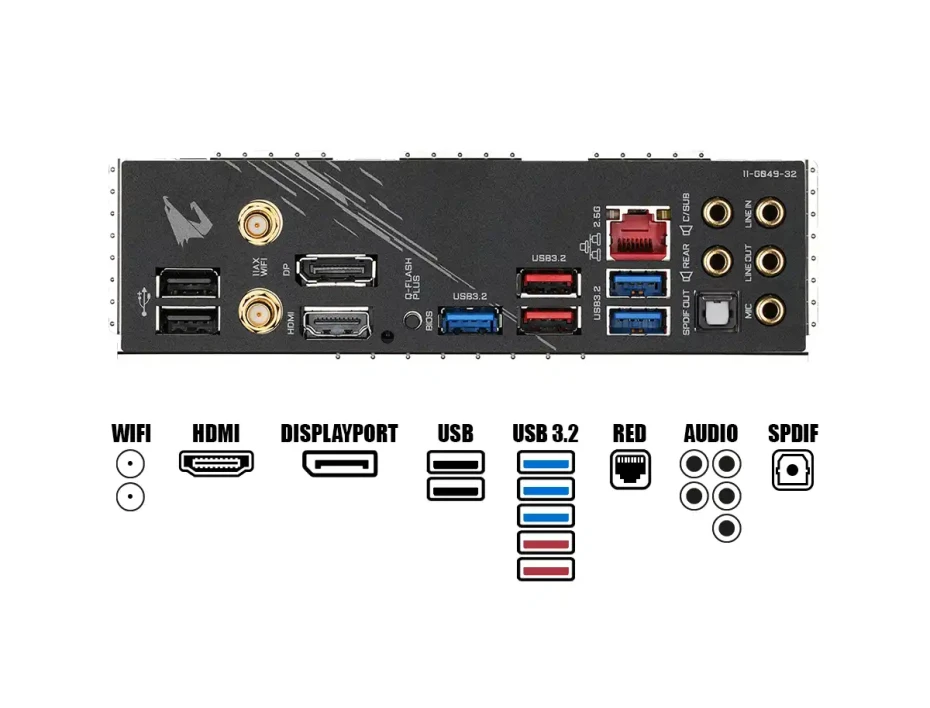 Placa Madre Gigabyte B550 Aorus Elite Ax V2 (b550 Aorus Elite Ax V) Socket Am4, Ram Ddr4 Buss 4733oc Mhz, Rgb, Wifi 6