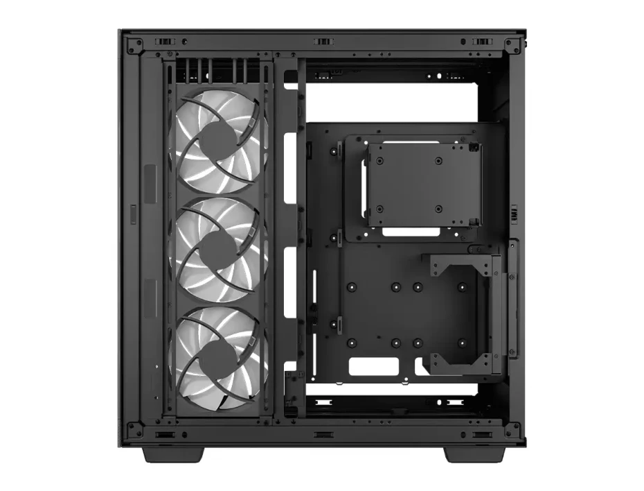 Case Deepcool Ch780 S/fuente (r-ch780-bkade41-g-1) Paneles De Vidrio, 1 Ventilador, Led Argb, Negro