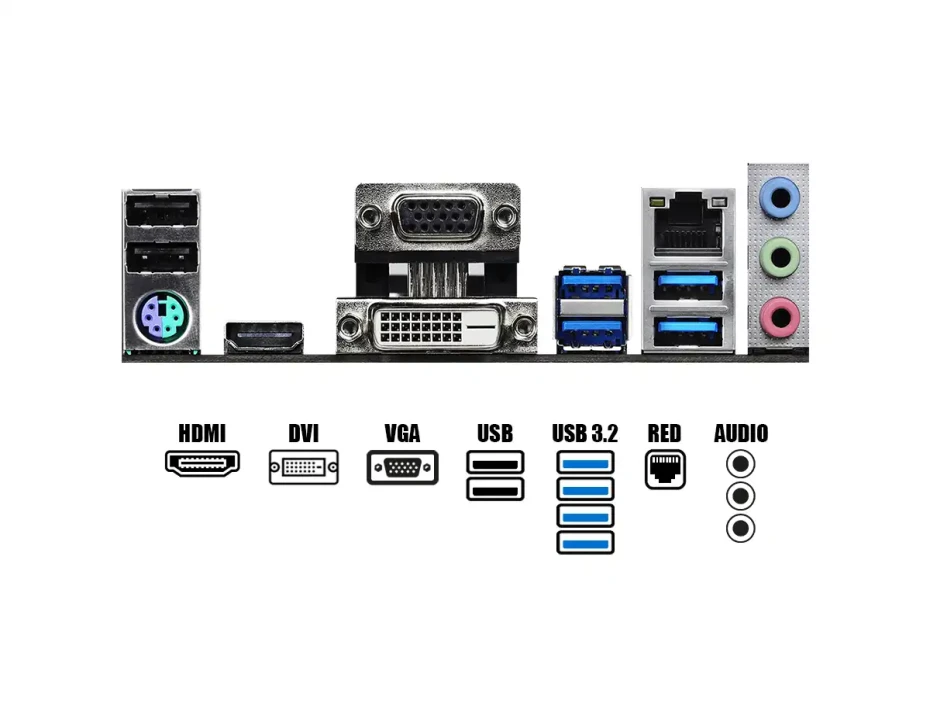 Placa Madre Asrock B550m-hdv (90-mxbdj0-a0uayz) Socket Am4, Ram Ddr4 Buss 4733oc Mhz