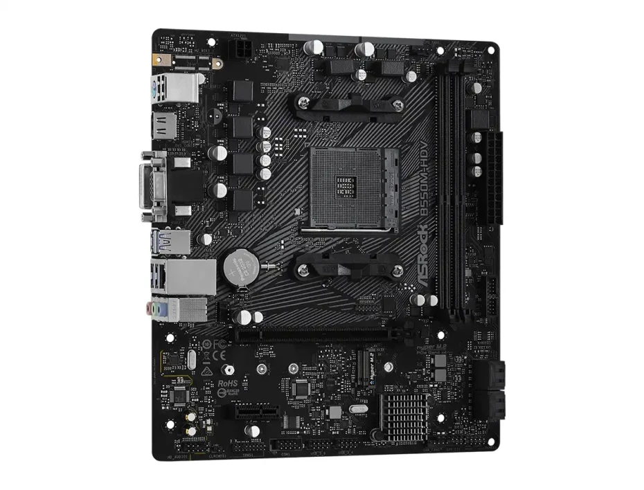 Placa Madre Asrock B550m-hdv (90-mxbdj0-a0uayz) Socket Am4, Ram Ddr4 Buss 4733oc Mhz