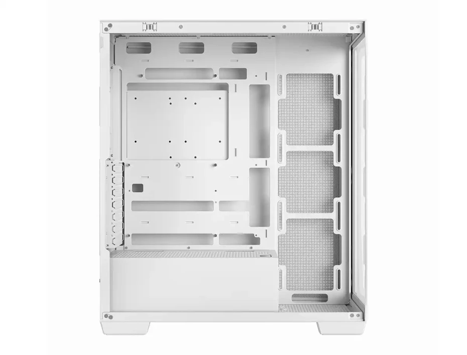 Case Deepcool Gaming Cg580 Wh S/fuente (r-cg580-whnda0-g-1) Paneles De Vidrio Templado, Blanco