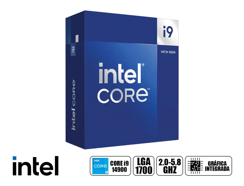 Procesador Intel Core I9 14900 2.0ghz Hasta 5.8ghz 36mb (bx8071514900) Lga 1700, 24nucleos, C/ GrÁfica Uhd 770, S/cooler