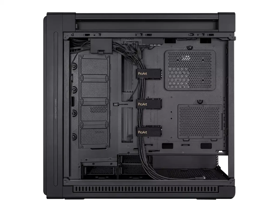 Case Asus Proart Gaming Pa602 S/fuente (90-asus-pa602bk-ft) Panel De Vidrio, Negro