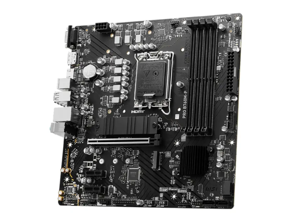 Placa Madre Msi B760m-p Pro (pro B760m-p Ddr5) Socket Lga 1700, Ram Ddr5 Buss 6800oc Mhz, 14va, 13va, 12va Gen