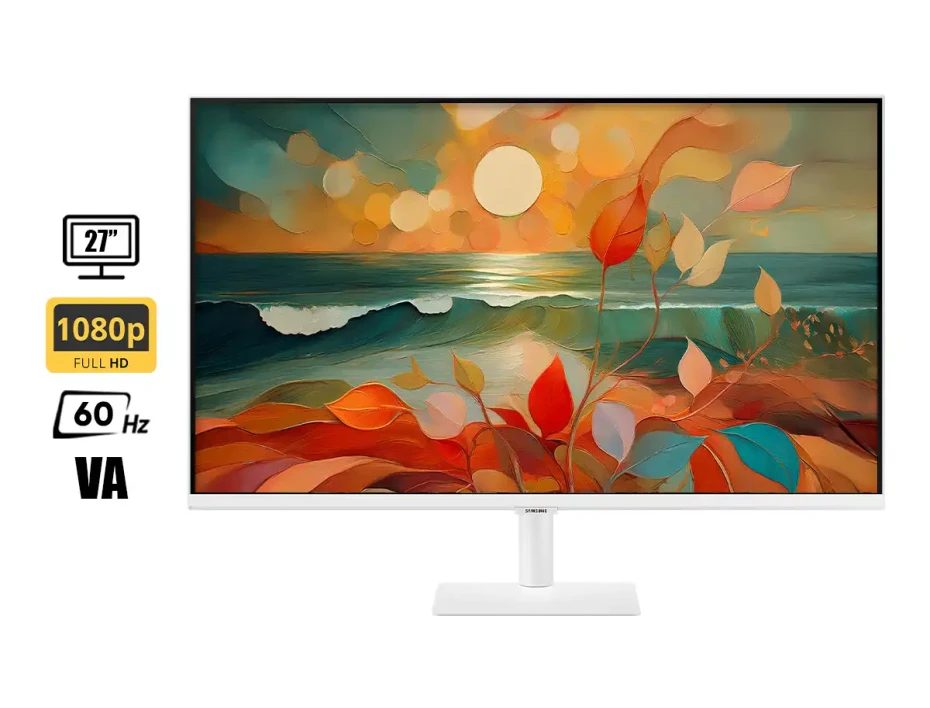 Monitor Samsung 27 Pulgadas Smart M5 (ls27dm501elxpe) Frecuencia 60hz, 4ms, Fhd, 2 Hdmi, 2 Usb, Wifi, Altavoces