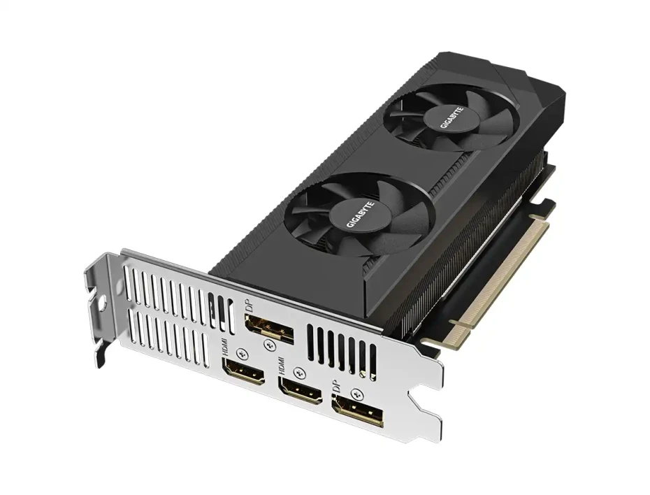 Tarjeta De Video Gigabyte Rtx 3050 Low Profile Oc 6gb Gddr6 (gv-n3050oc-6gl-g10) Geforce Nvidia 96 Bits, 2 Ventiladores