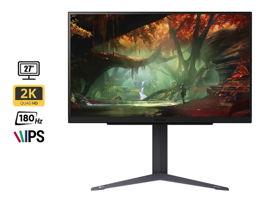 Monitor Lg 27 Pulgadas 27gs75q (27gs75q) Gaming Frecuencia 180hz Hasta 200hz Oc, 1ms, G-sync, Qhd, 1 Hdmi, 1 Displayport