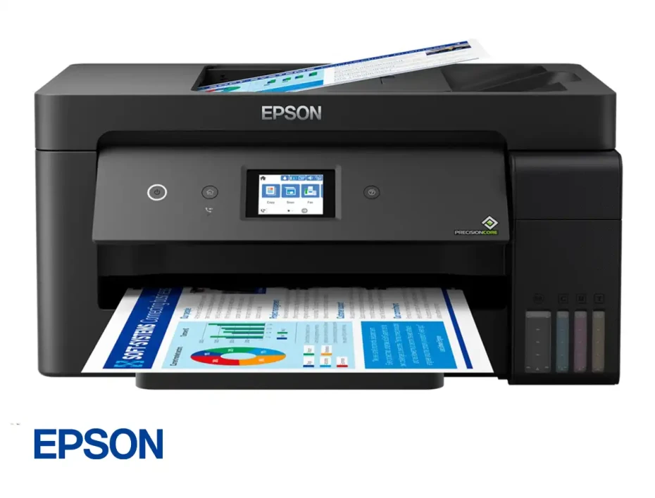 Impresora Epson Multifuncional Ecotank L14150, 4 En Uno C/ Tanque, Imprime Escanea Fotocopia Fax Inalambrico, Usb, Ethernet (c11ch96301)