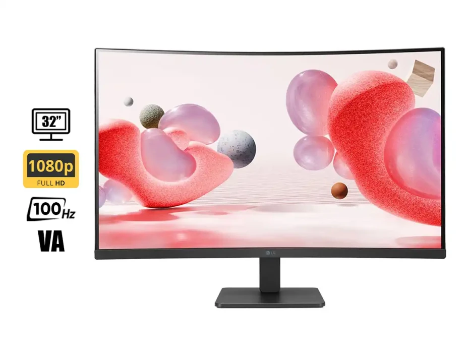 Monitor Lg 32 Pulgadas 32mr50c (32mr50c-b) Frecuencia 100hz, 5ms, Fhd, Curvo, 2 Hdmi, 1 Vga, Va