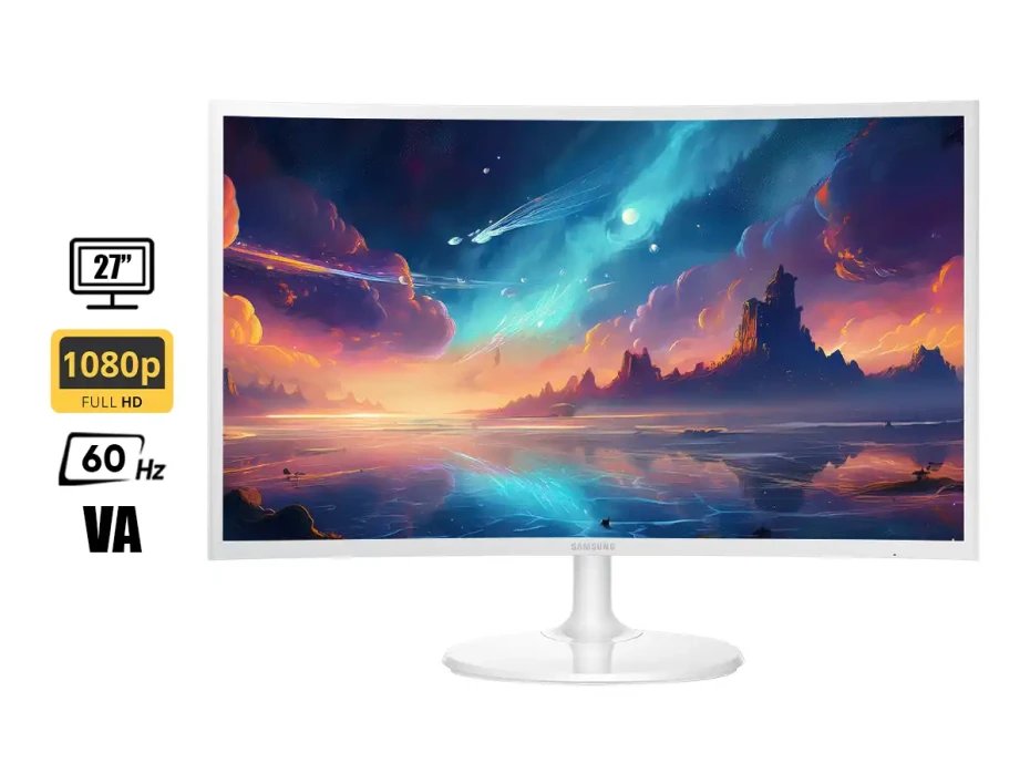 Monitor Samsung 27 Pulgadas Lc27f391fhnxza (lc27f391fhnxza) Frecuencia 60hz, 4ms, Fhd, Curvo, 1 Hdmi, 1 Vga, Va