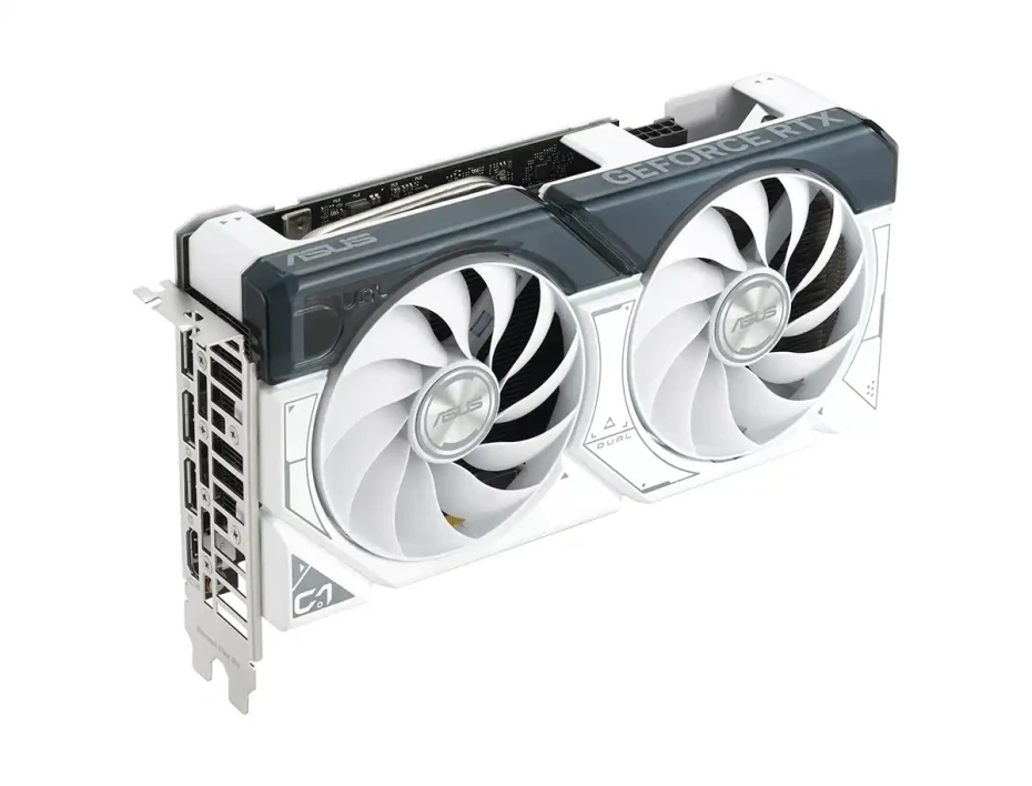 Tarjeta De Video Asus Rtx 4060 Ti Dual Oc 8gb Gddr6 (dual-rtx4060ti-8g-white) Geforce Nvidia 128 Bits, 2 Ventiladores, Blanco