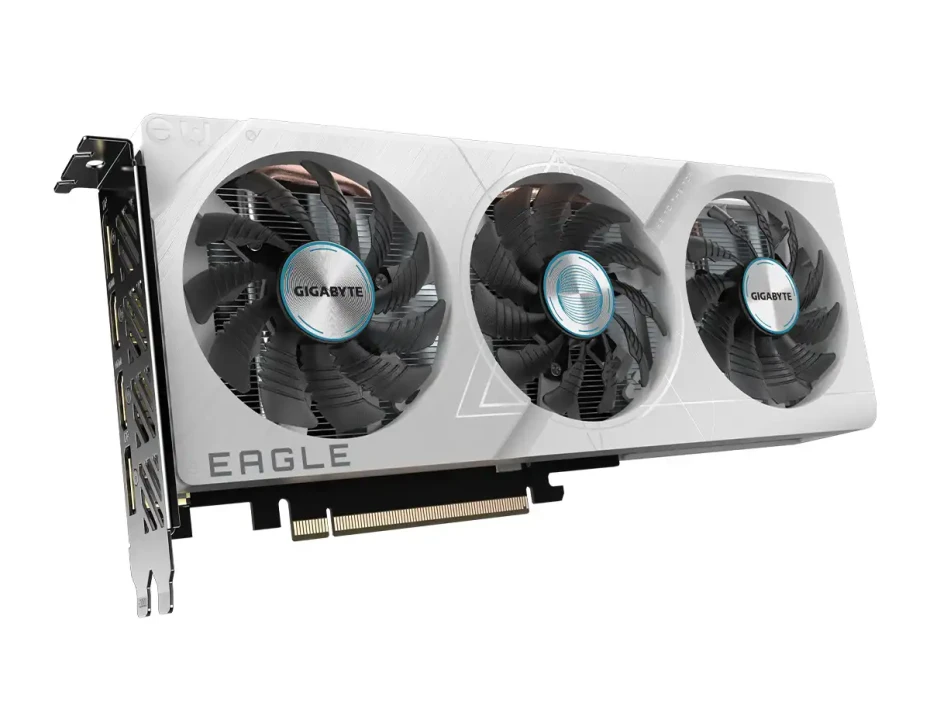 Tarjeta De Video Gigabyte Rtx 4060 Eagle Oc Ice 8gb Gddr6 (gv-n4060eagle-oc-ice-8gd) Geforce Nvidia 128 Bits, Blanco, 3 Ventiladores