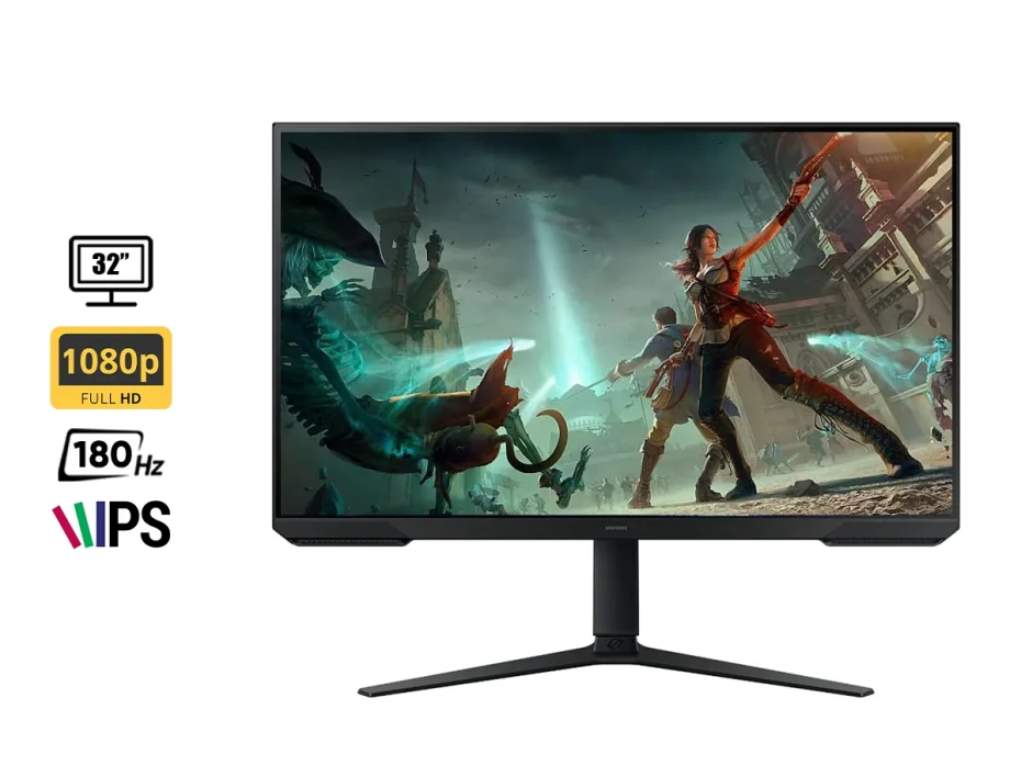 Monitor Samsung 32 Pulgadas Odyssey G3 (ls32dg300elxpe) Gaming 180hz, 1ms, Freesync, Fhd, 1 Hdmi, 1 Displayport