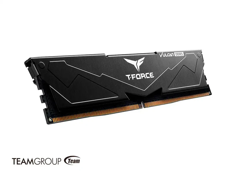 Memoria Ram Teamgroup Ddr5 16gb T-force Vulcan (flbd516g5200hc40c01) 5200 Mt/s, Negro