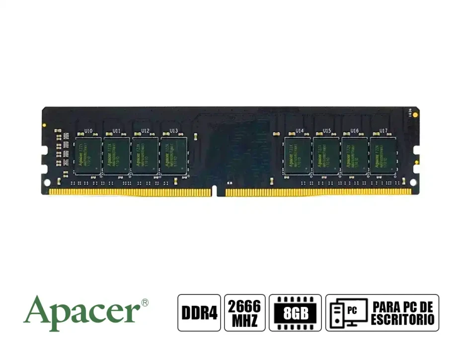 Memoria Ram Apacer Ddr4 8gb (el.08g2v.gnh) 2666 Mhz