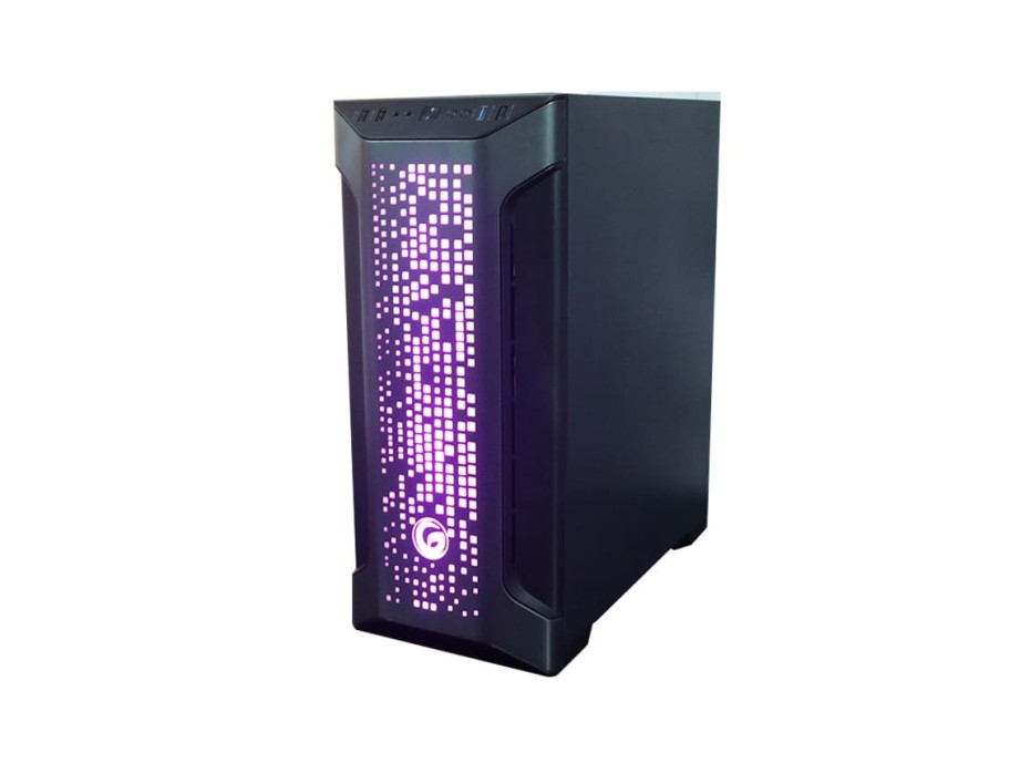 Case Gambyte Extintion Fuente 650w (extintion-600w) Panel De Vidrio, 3 Ventiladores, Led Argb, Negro